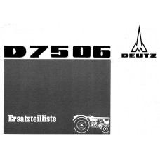 Deutz D7506 Parts Manual